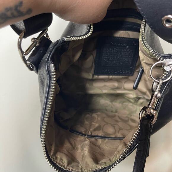 Coach Black Leather Slim Legacy Crossbody Shoulder Bag Adjustable 9326 - Picture 11 of 11